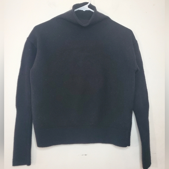 Wilfred Sweaters - Aritzia Wilfred Cyprie Black Merino Wool Mockneck Sweater Size Medium